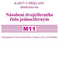 Sada kartiček M11 (násobení dvouciferného čísla)